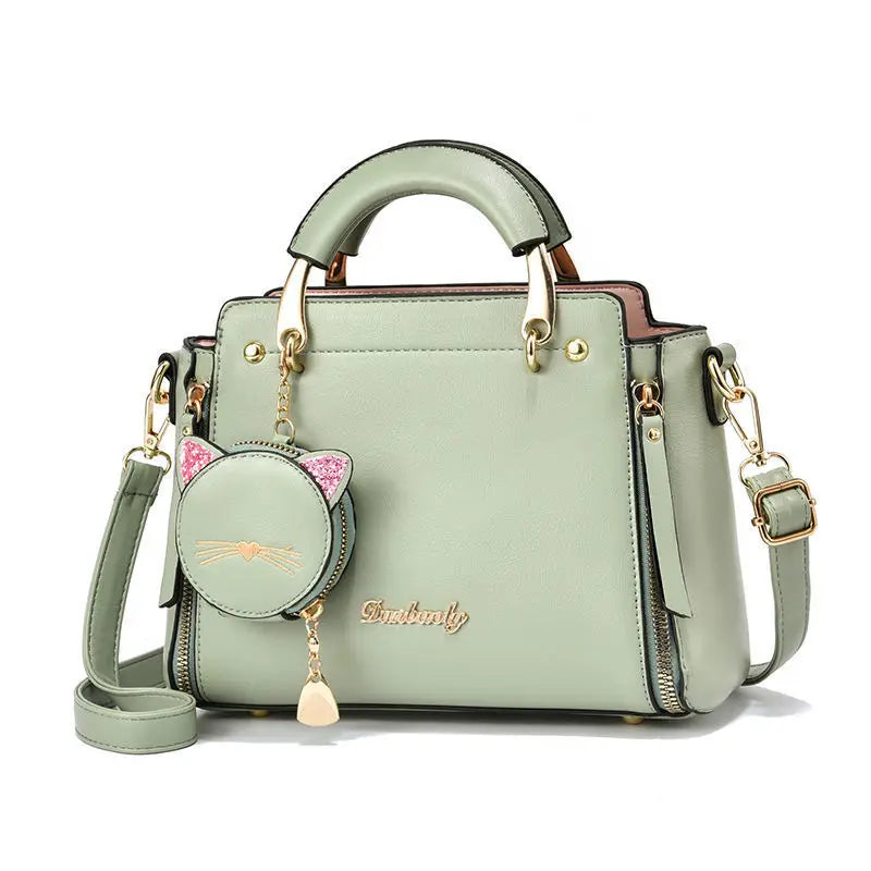 Trendige Damen-Handtasche aus Kunstleder mit Cartoon-Muster – Umhänge- & Schultertasche für den Alltag