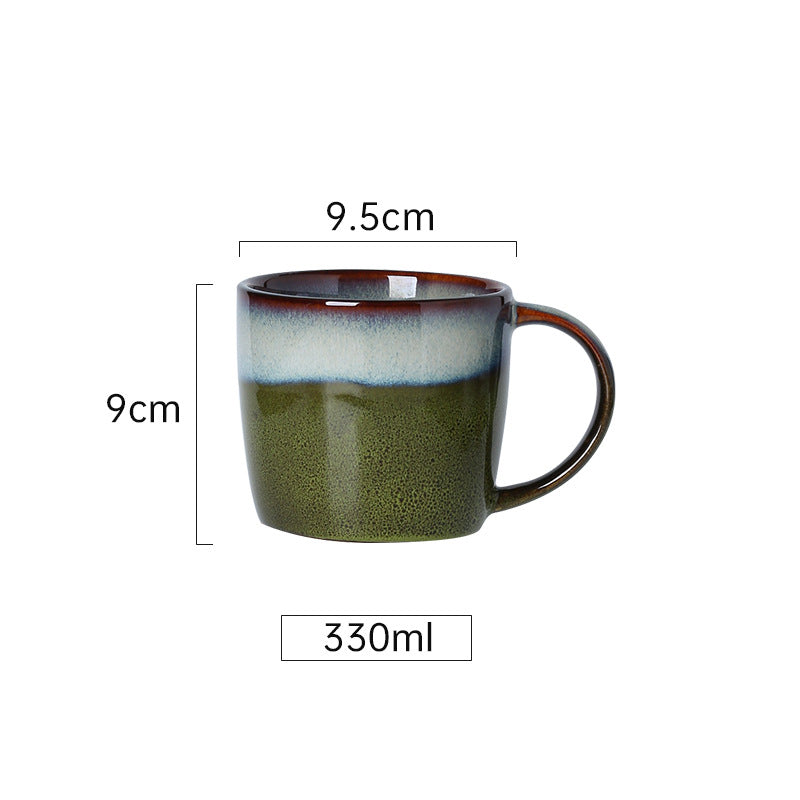 Kreative Retro-Tasse aus Keramik – schlichte Tasse für Frühstück, Milch, Haferbrei, Wasser oder Tee