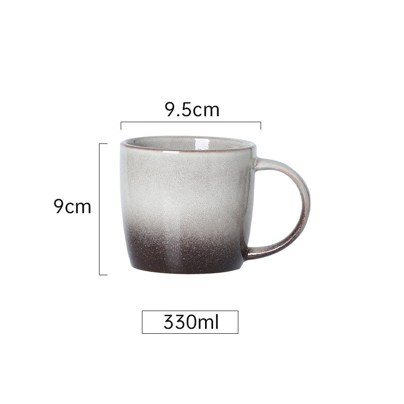 Kreative Retro-Tasse aus Keramik – schlichte Tasse für Frühstück, Milch, Haferbrei, Wasser oder Tee