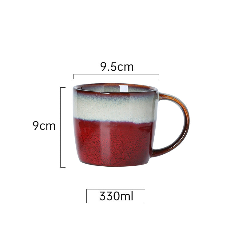 Kreative Retro-Tasse aus Keramik – schlichte Tasse für Frühstück, Milch, Haferbrei, Wasser oder Tee