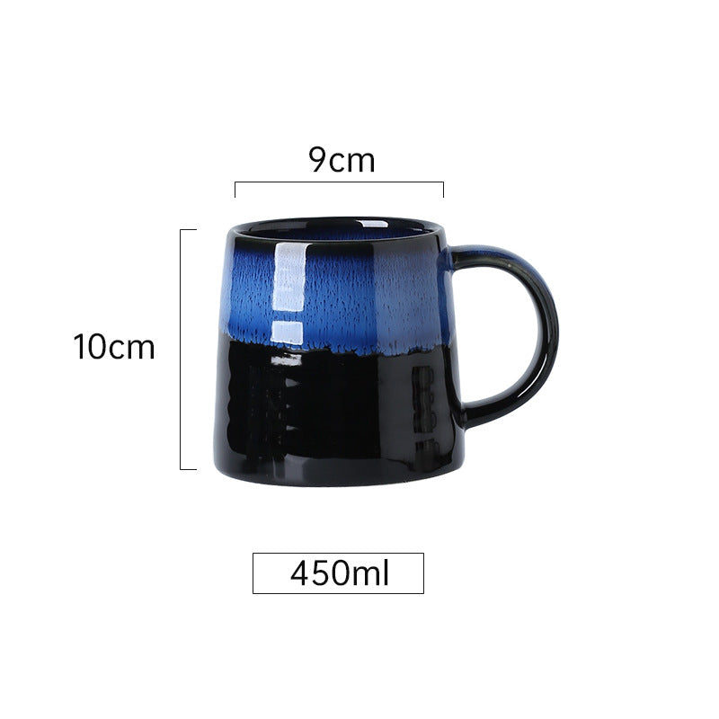 Kreative Retro-Tasse aus Keramik – schlichte Tasse für Frühstück, Milch, Haferbrei, Wasser oder Tee