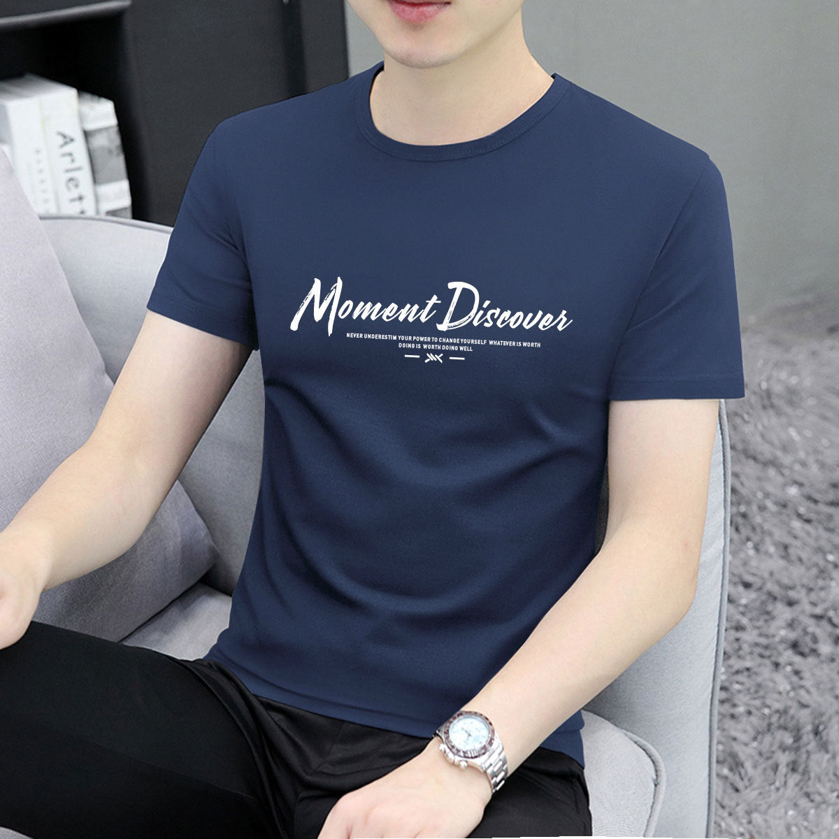 Kurzärmeliges Herren-T-Shirt für Fitness und Sport – Sommer-Fitnessbekleidung & Freizeitmode – Direktvertrieb ab Werk