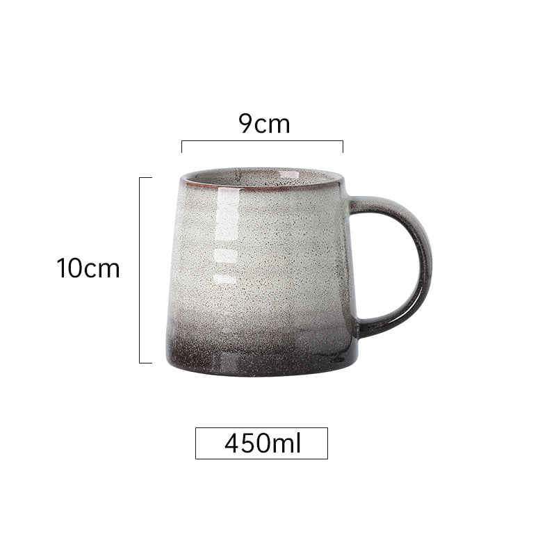Kreative Retro-Tasse aus Keramik – schlichte Tasse für Frühstück, Milch, Haferbrei, Wasser oder Tee