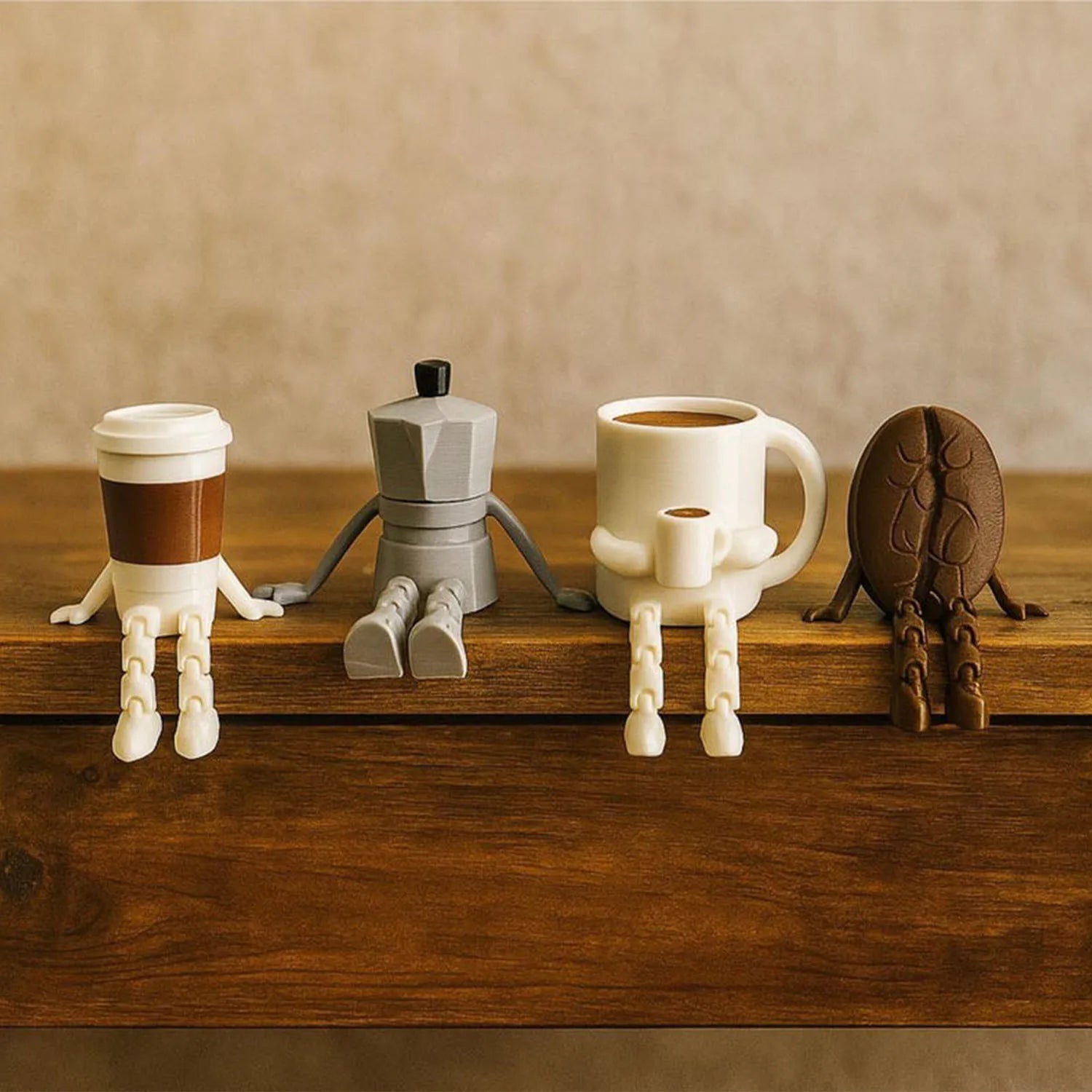 Deko für die Kaffeebar, Geschenk für Kaffeeliebhaber, Deko für die Kaffeeecke, Deko mit Kaffeetassen, Deko mit Kaffeebohnen, stilvolle Kaffeedeko, Kaffeebohne