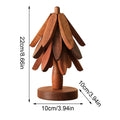 Holz-Topfuntersetzer Baum – 4er Set mit Halter | Hitzeschutz & Tischdeko