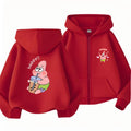SpongeBob Schwammkopf Hoodie-Jacke für Kinder – Geschenkidee mit Reißverschluss – Mode für Mädchen und Jungen (3–12 Jahre) – Schwarz/Rosa