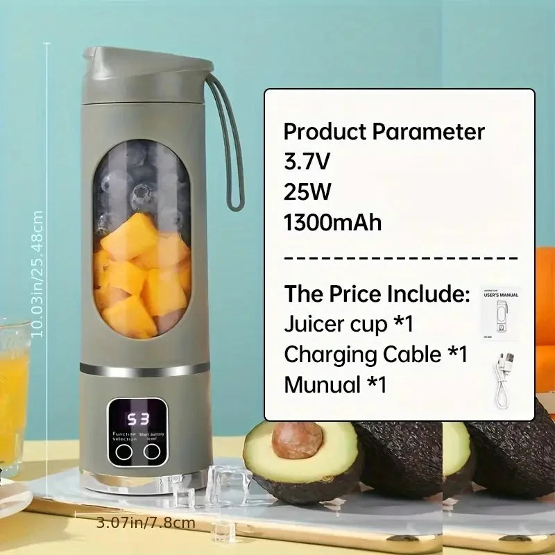 Tragbarer USB-Mixer – Handmixer für Smoothies, Milchshakes & Fruchtsäfte