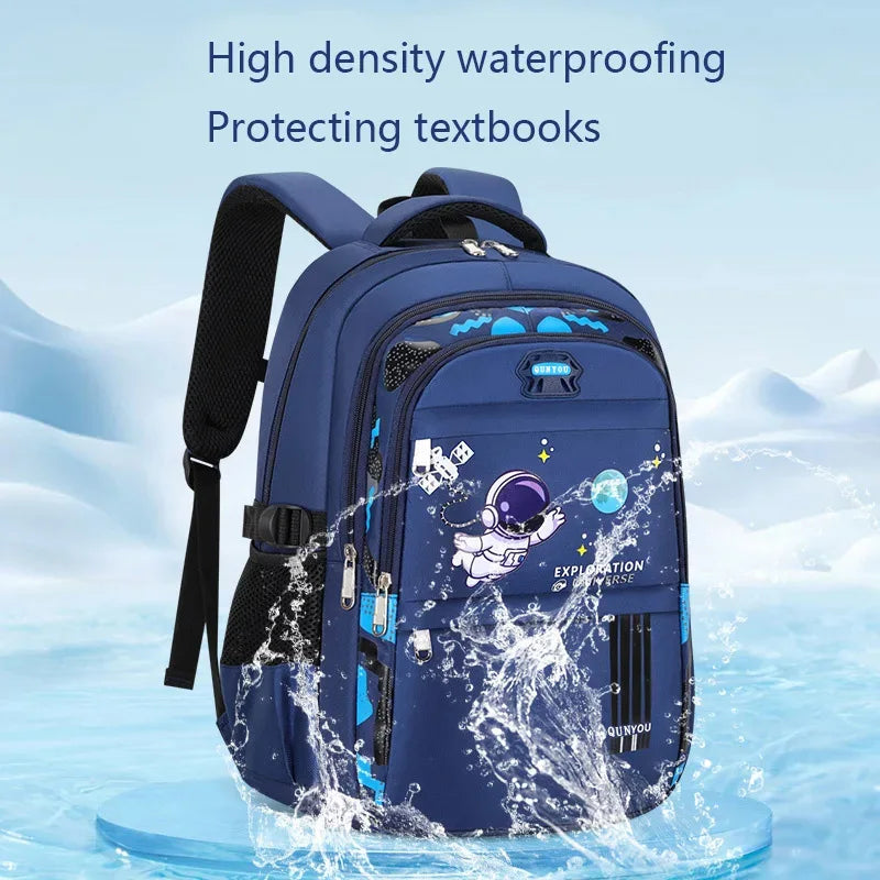 Kinderrucksack / Schulranzen für Jungen – Astronauten-Schulrucksack, wasserdicht, für die Grundschule