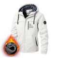 Warme, wattierte Herren-Winterjacke – Modischer Parka mit Kapuze, Fleecefutter und Thermofunktion – Winddichte Outdoor-Jacke für Ski, Schnee und Berge
