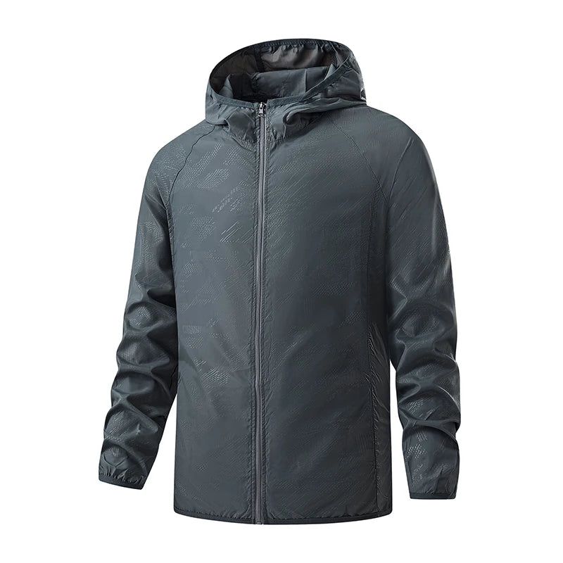 Wasserdichte Wanderjacken für Damen und Herren – Sonnenschutz, Windbreaker, Regenmantel für Camping und Klettern (Unisex, leicht verstaubar)