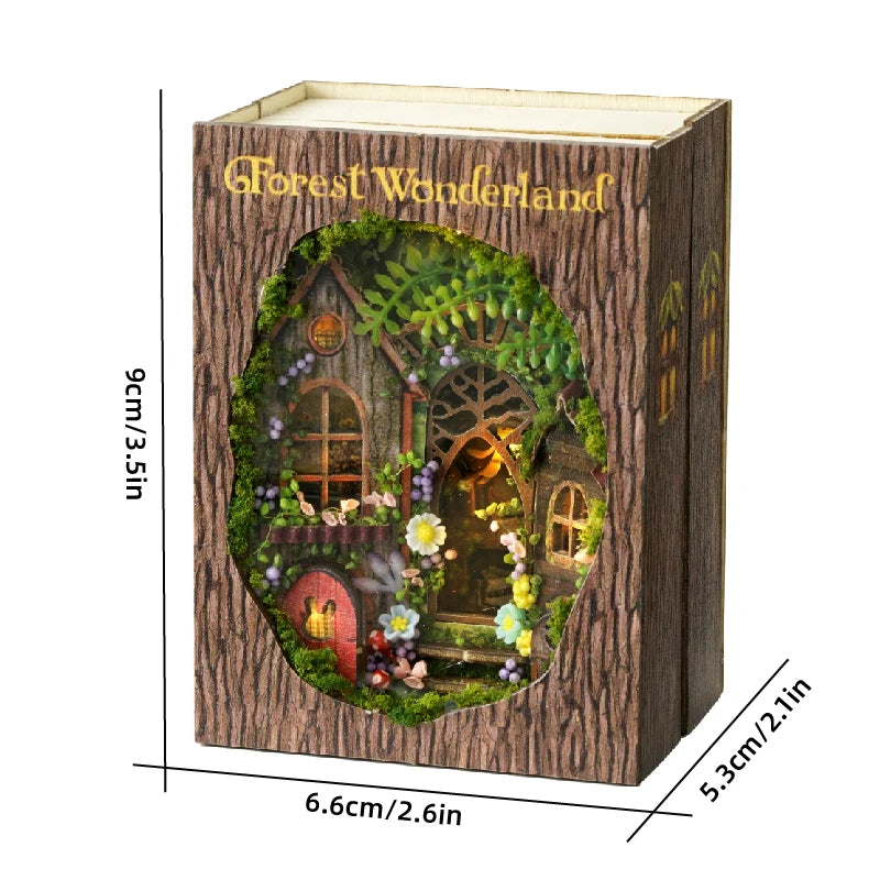 DIY Miniatur-Puppenhaus aus Holz – 3D-Bastelset mit Möbeln & Licht, Geschenkidee