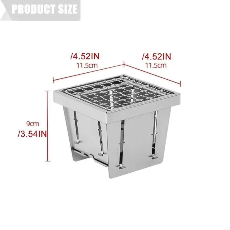 Teleskopierbare Holzkohlegrills aus Edelstahl – Faltbare Grills für Outdoor-Kochen, Reisen, Picknicks, Strand und Camping