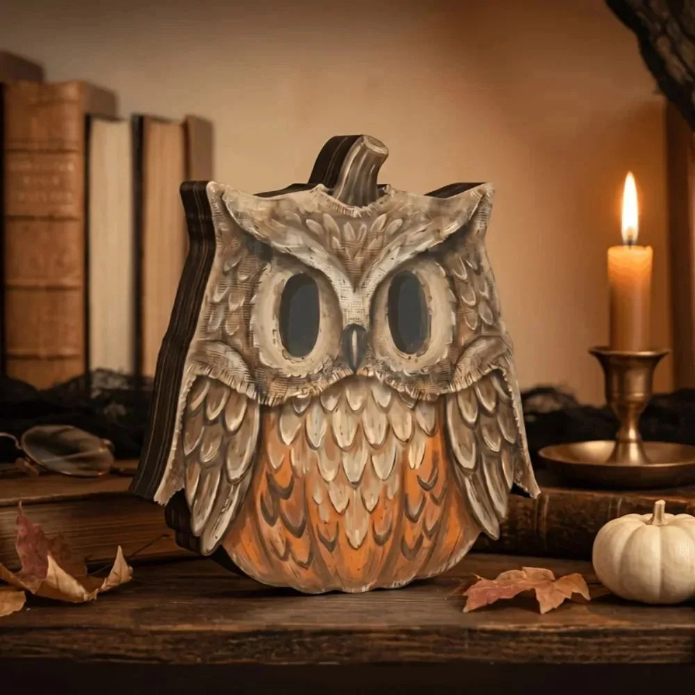 Halloween-Holzblock-Deko – Geister, Kürbisse & schwarze Katzen