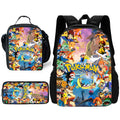 Niedlicher Potdemiel-Cartoon-Schulrucksack (Ball-Motiv) für Kinder – inklusive Lunchtasche und Federmäppchen – für Jungen und Mädchen – das perfekte Geschenk