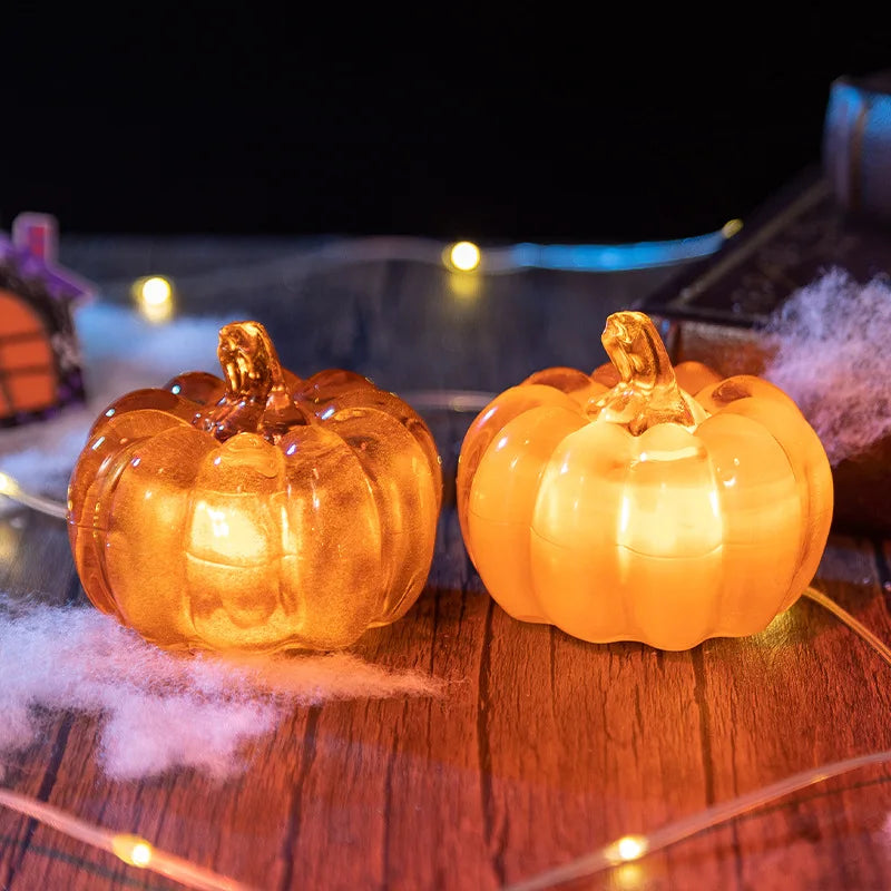 Halloween LED-Kürbis-Laterne – leuchtende Tischdeko für Herbst & Thanksgiving