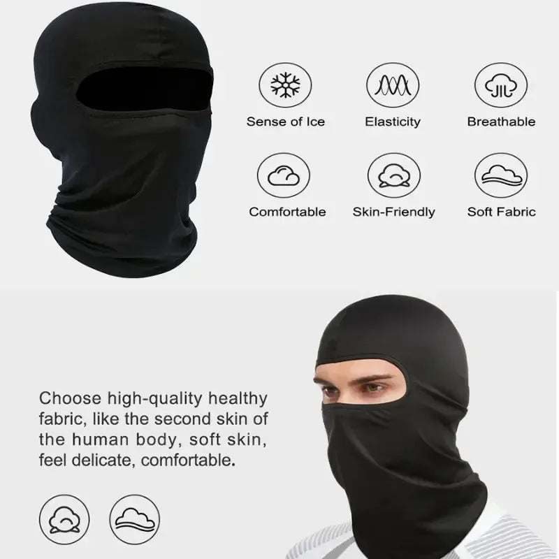 Ice Silk Gesichtsmaske – UV-Schutz, winddicht, für Radfahren, Angeln & Motorrad