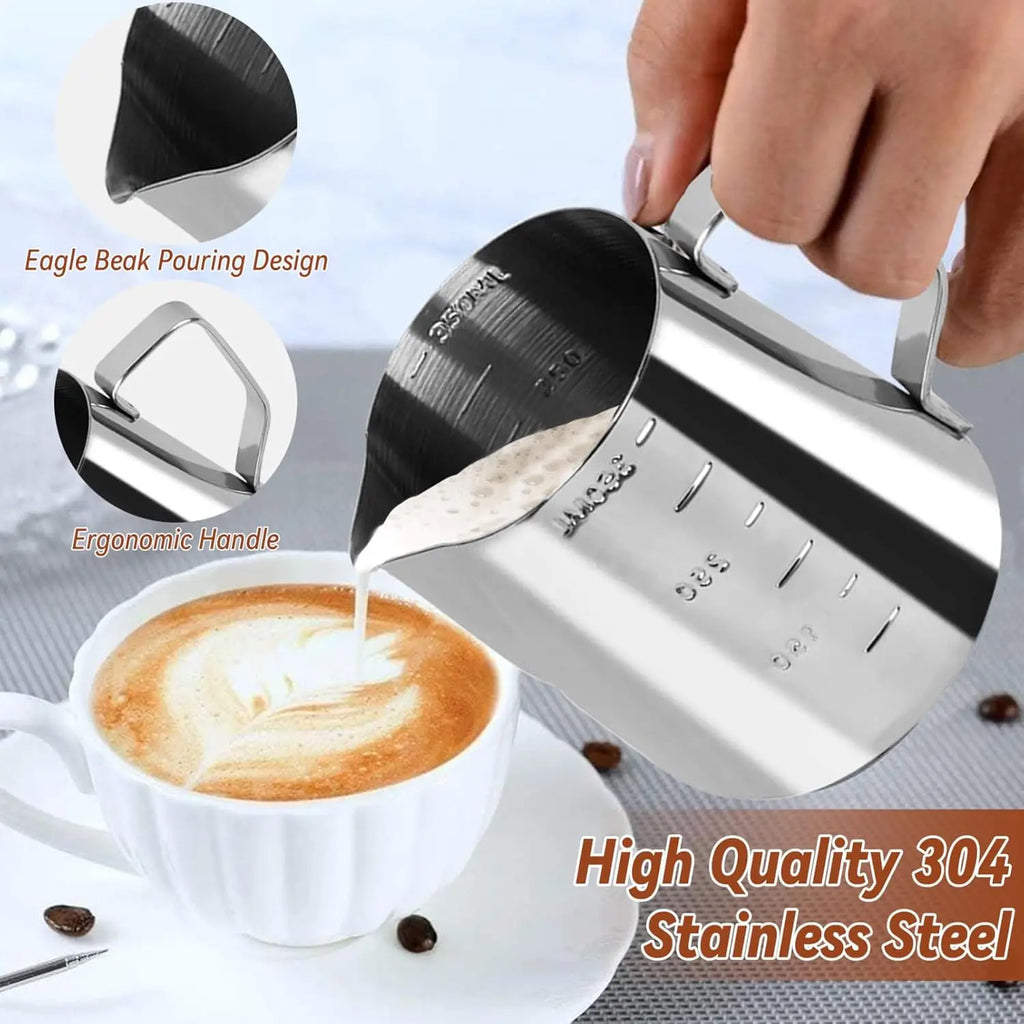 Espresso Barista Set 22-teilig – 51/53/58mm | WDT-Tool, Tamper, Milchkännchen & mehr