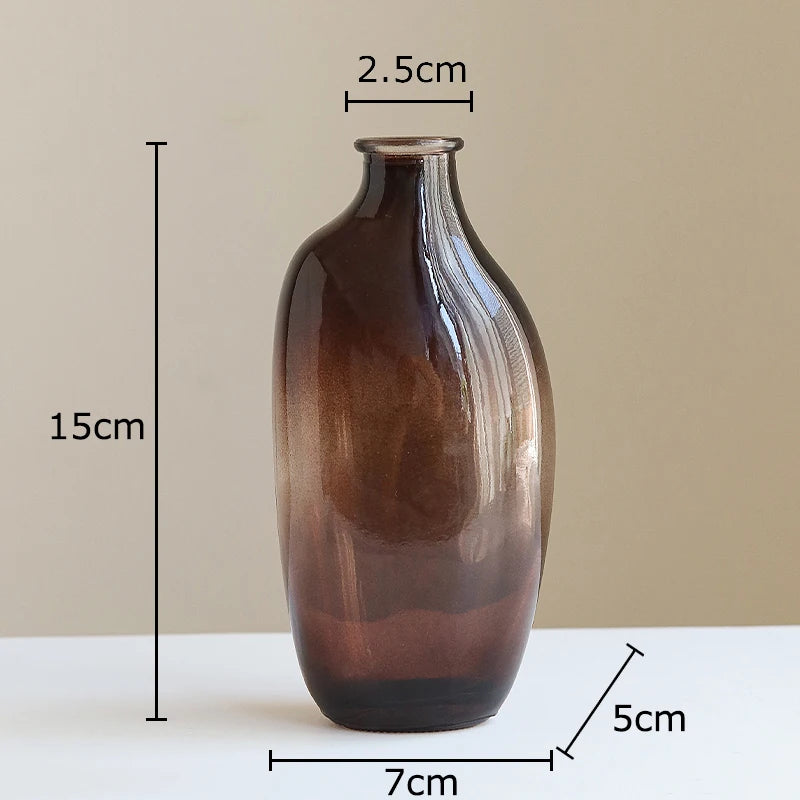 Minimalistische Glasvase – Transparente Tischdeko für Blumen & Pflanzen