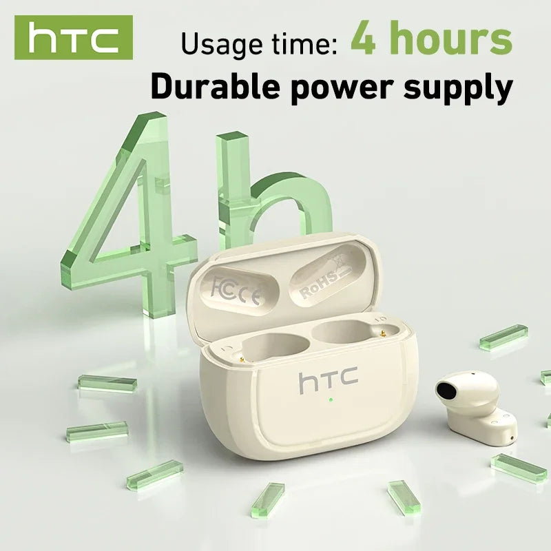 HTC NE51 Bluetooth Kopfhörer TWS Mini Ohrstöpsel Sport Kabellose Kopfhörer Intelligente Geräuschreduzierung Earbuds Grün Schwarz