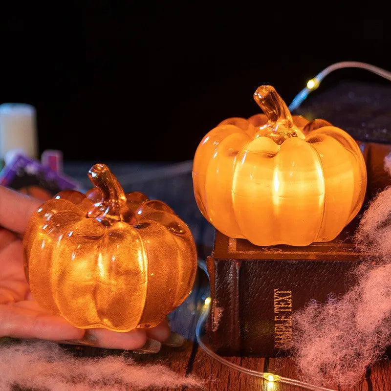 Halloween LED-Kürbis-Laterne – leuchtende Tischdeko für Herbst & Thanksgiving