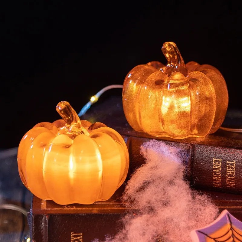 Halloween LED-Kürbis-Laterne – leuchtende Tischdeko für Herbst & Thanksgiving