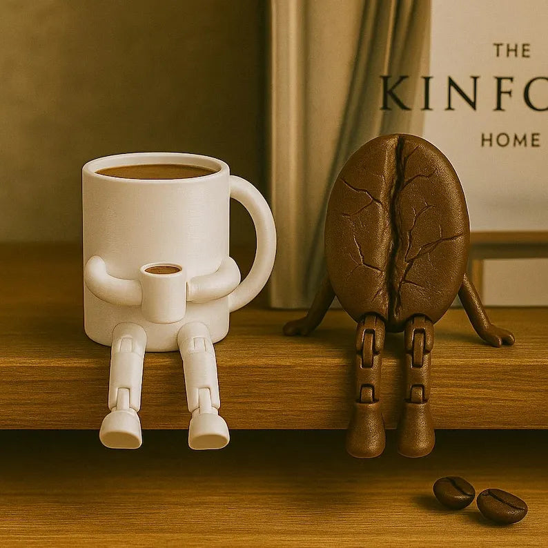 Deko für die Kaffeebar, Geschenk für Kaffeeliebhaber, Deko für die Kaffeeecke, Deko mit Kaffeetassen, Deko mit Kaffeebohnen, stilvolle Kaffeedeko, Kaffeebohne
